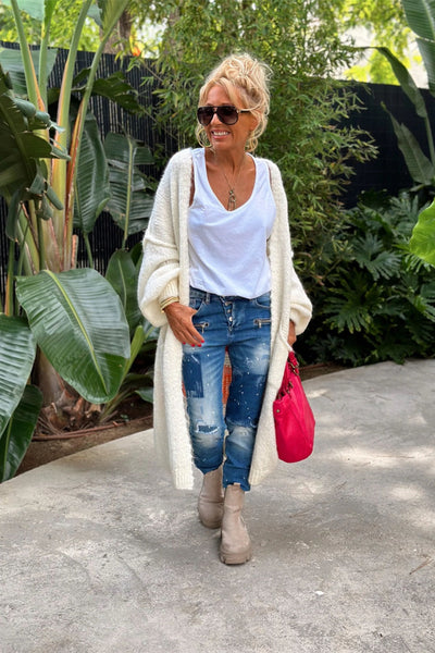 Lisa | Oversized Knitted Long Cardigan