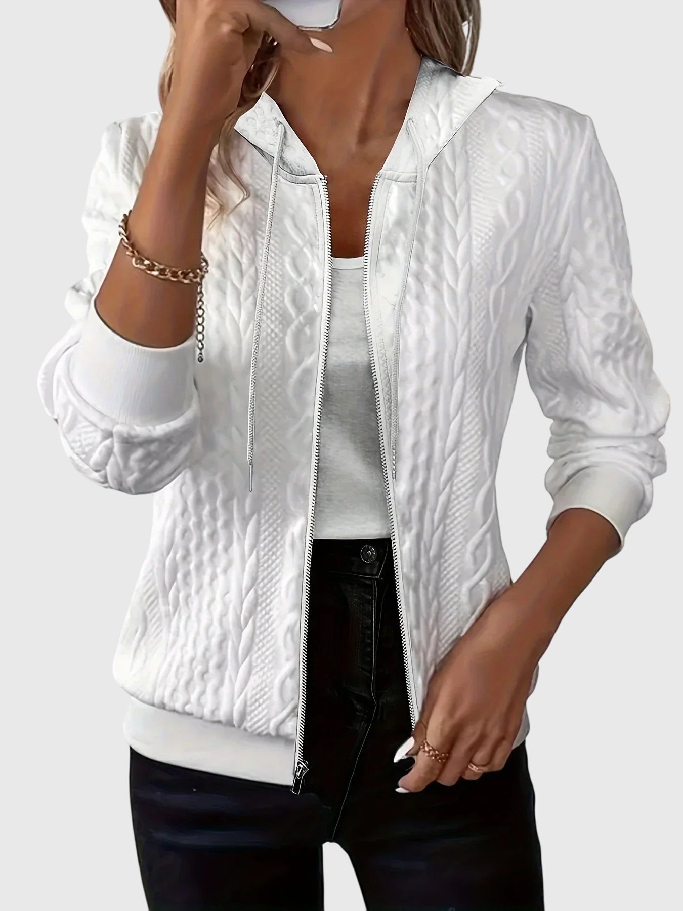 Jenna | Sweat à capuche avec fermeture éclair