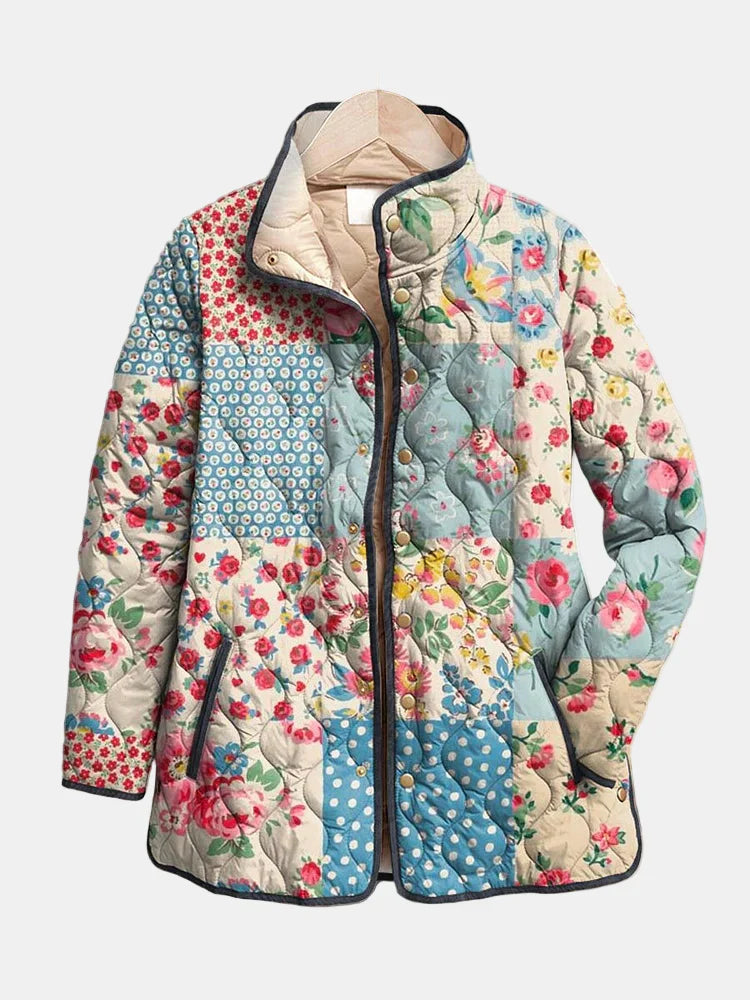 Zarae | Charmante Veste Matelassée à Fleurs pour Femmes