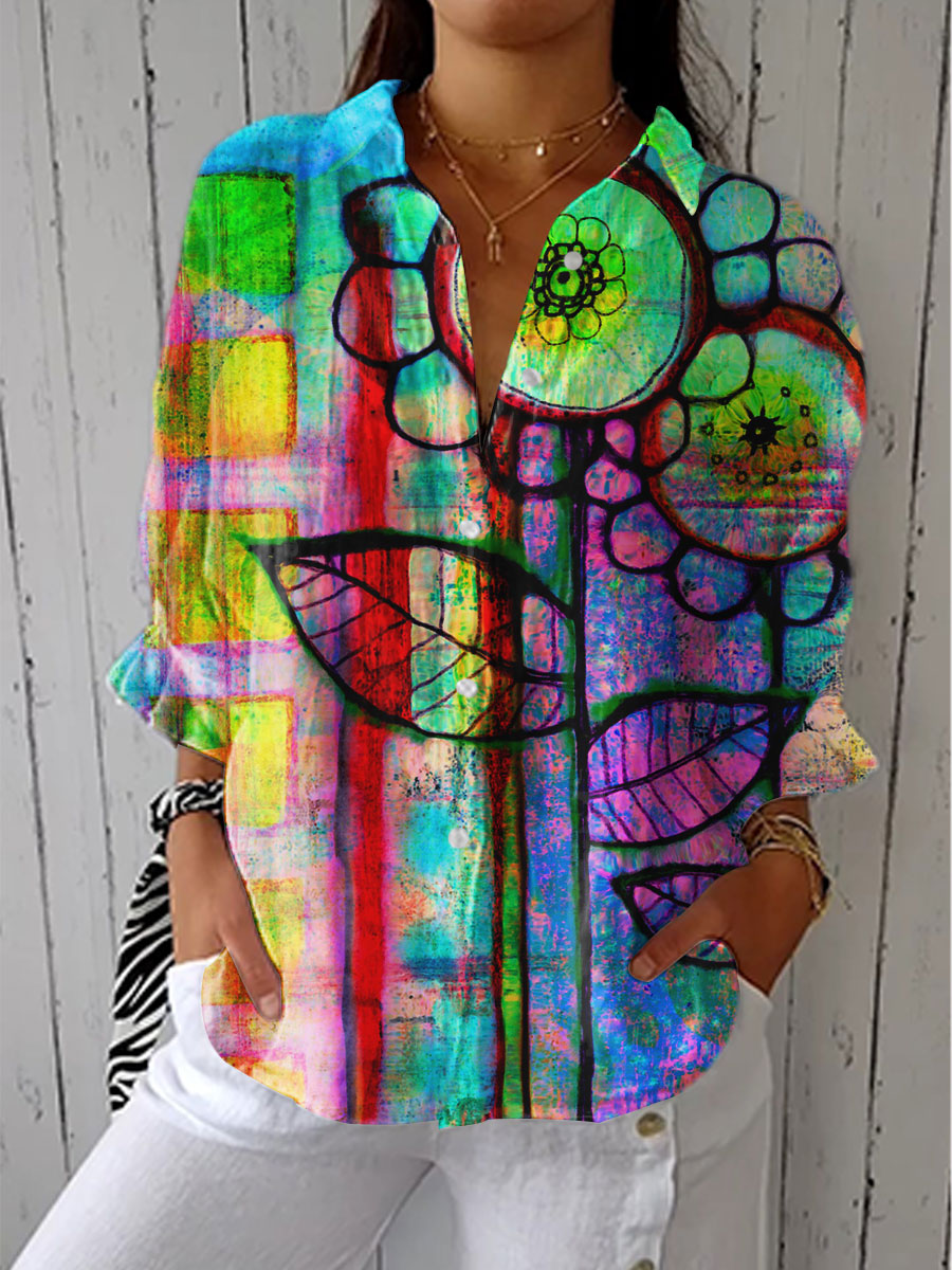 Fenna | Blouse Artistic Bloom