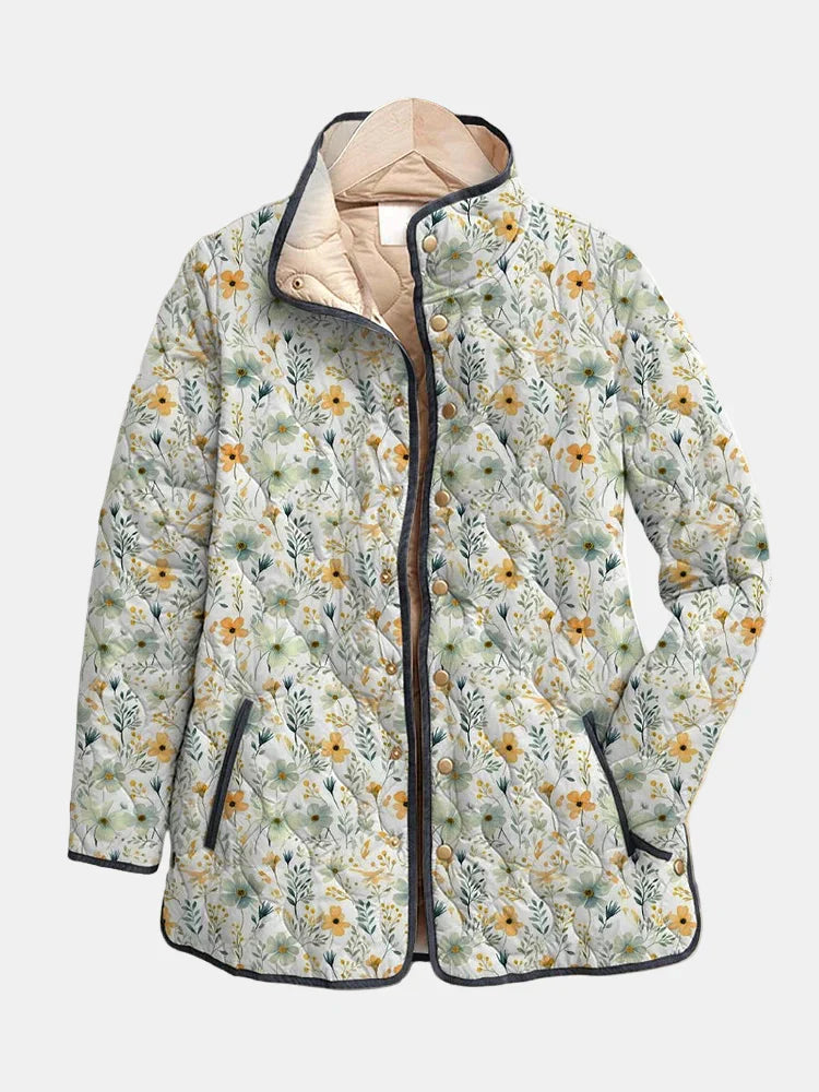 Nola | Manteau matelassé imprimé floral délicieux