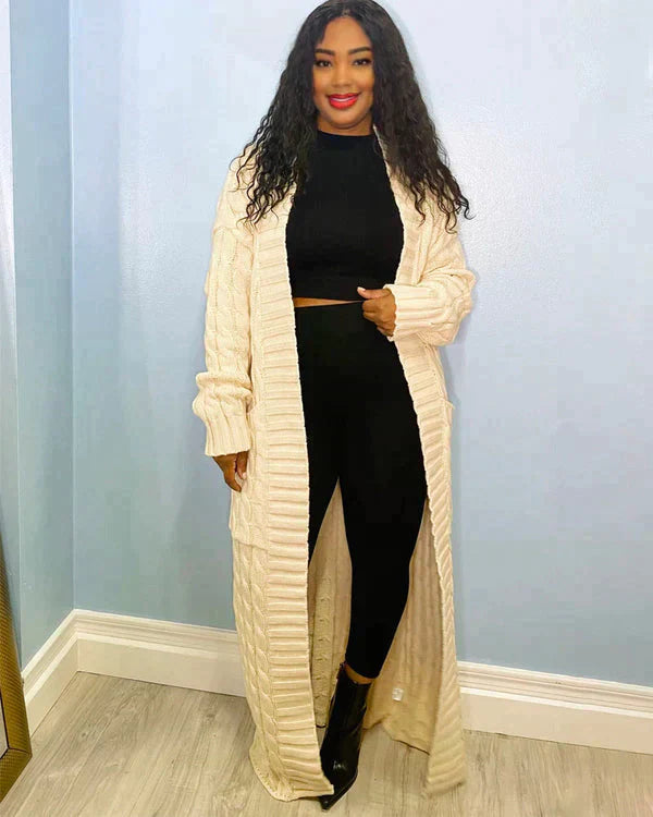 Theodora | V-Neck Long Casual Cardigan
