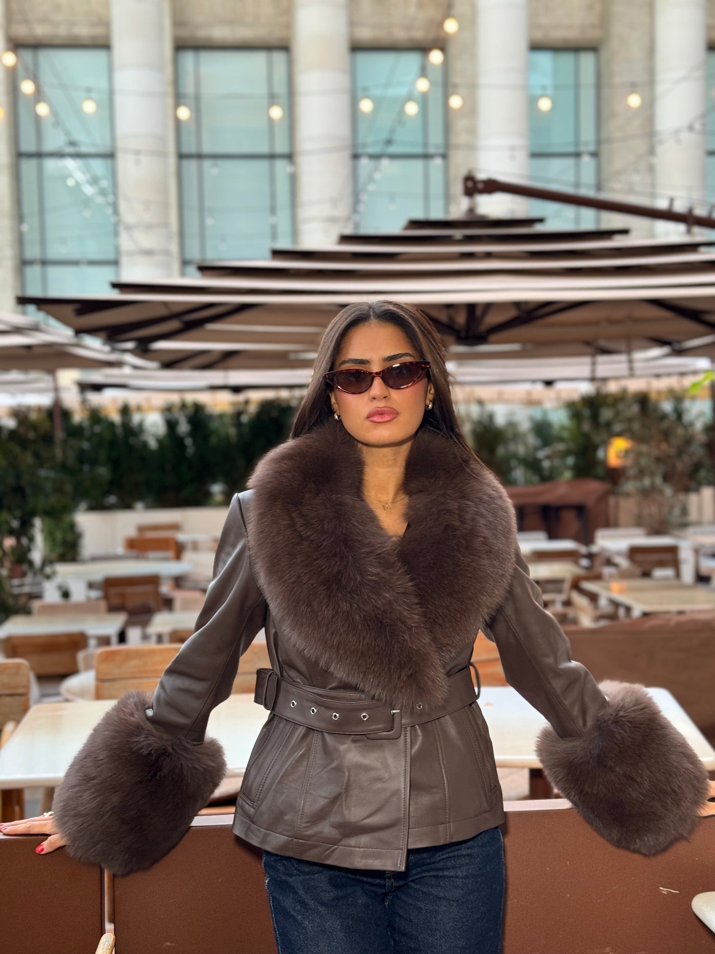 Hela - Leather Fur Coat