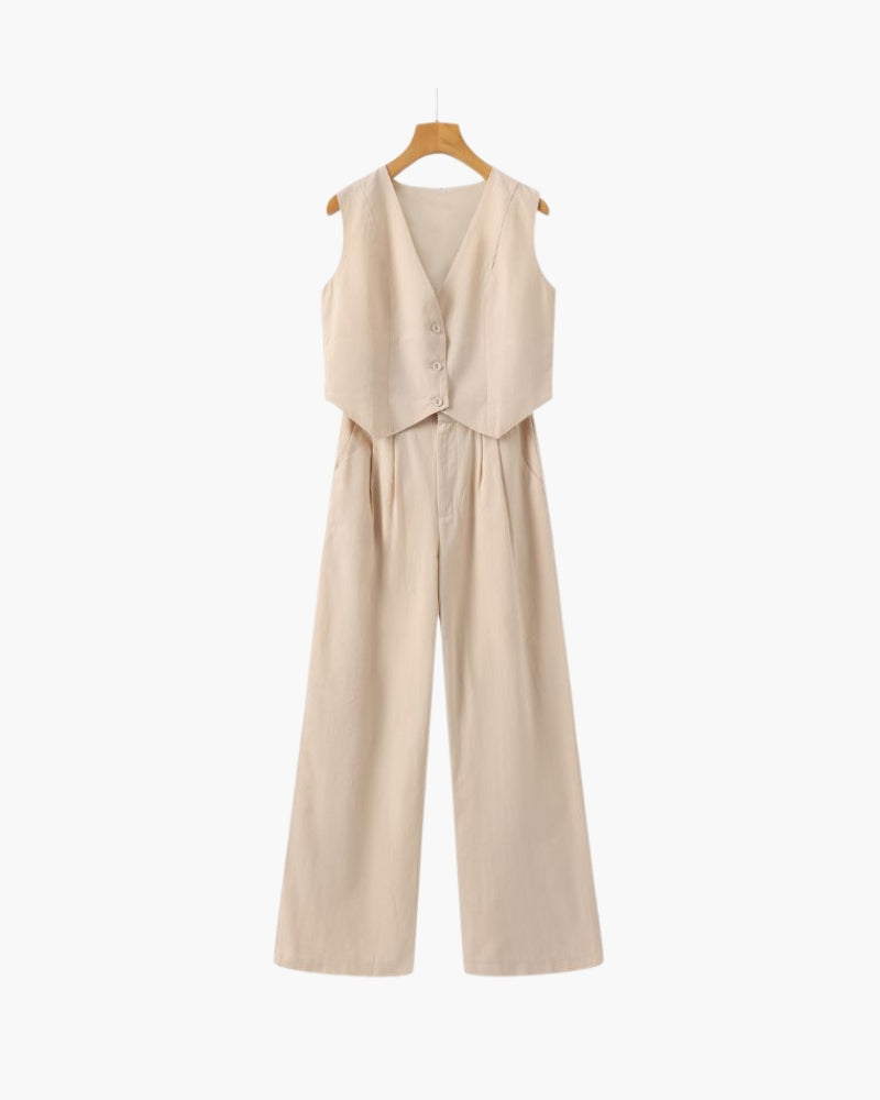 Sophie - Classy Lady - Linen Two-piece Set