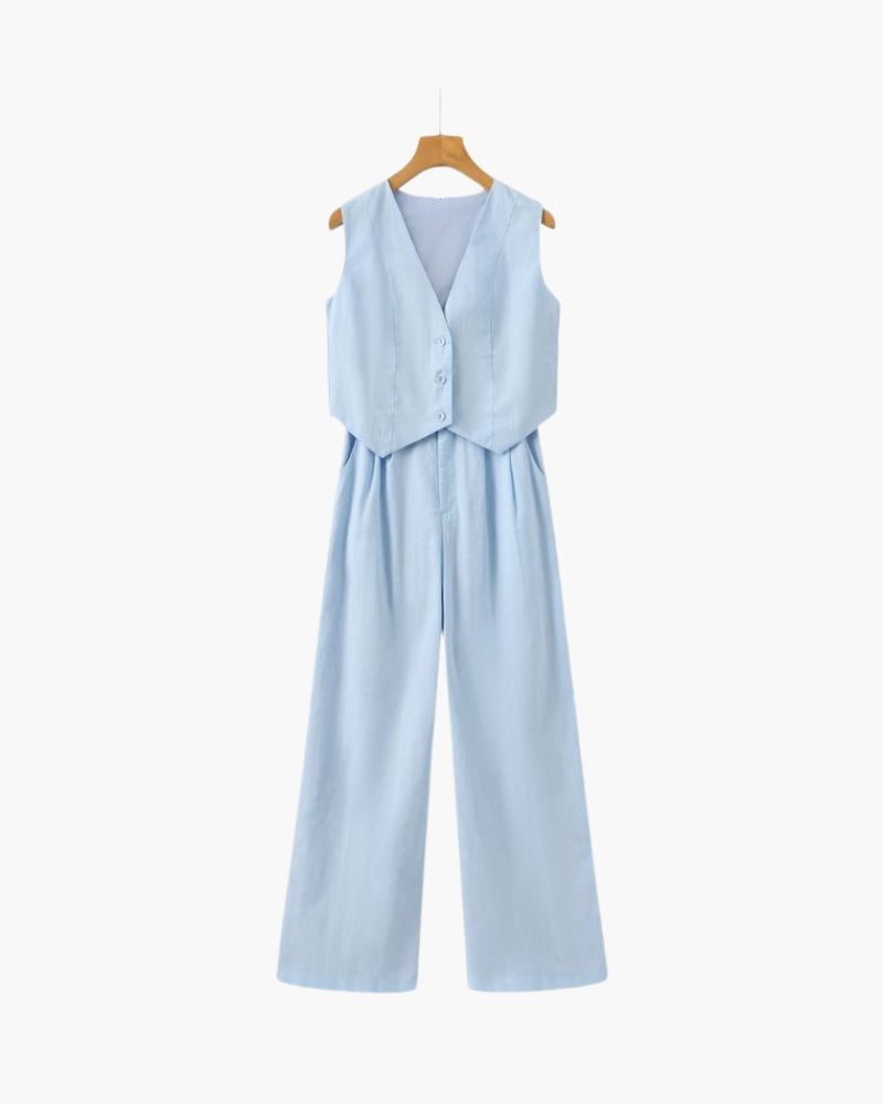 Sophie - Classy Lady - Linen Two-piece Set