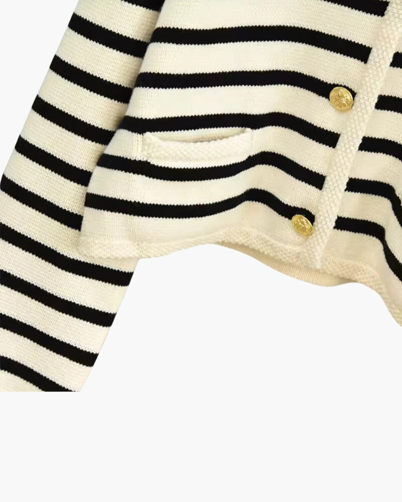 Sophie - Premium Striped Wool Vest