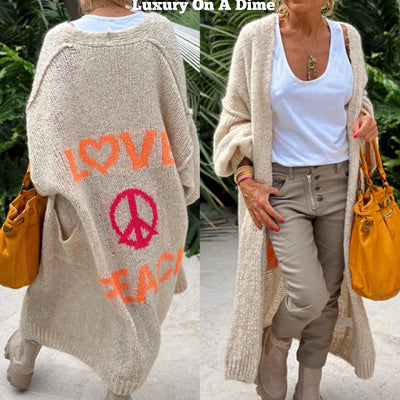 Lisa | Oversized Knitted Long Cardigan