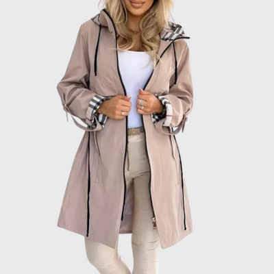 Thérèse | Manteau Long Élégant à Capuche pour Femme