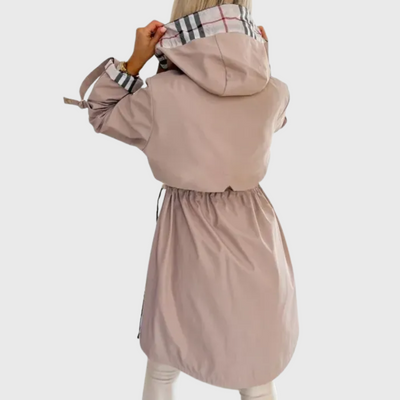 Thérèse | Manteau Long Élégant à Capuche pour Femme