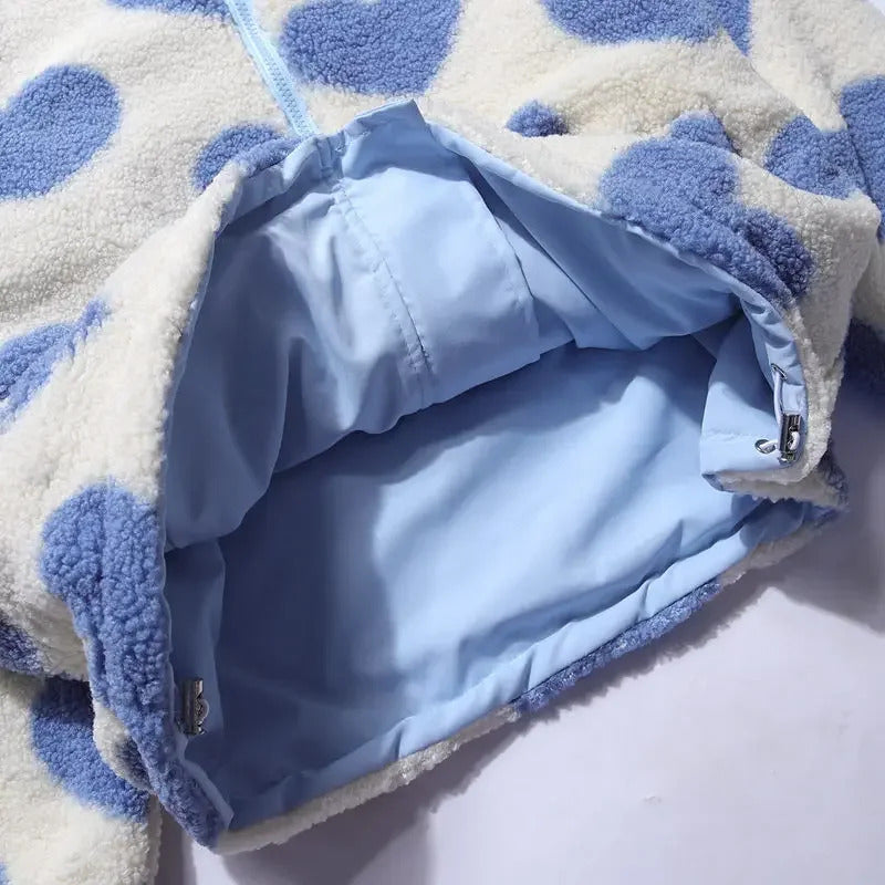 Elarisse-Paris™ | Veste Réversible à Cœurs