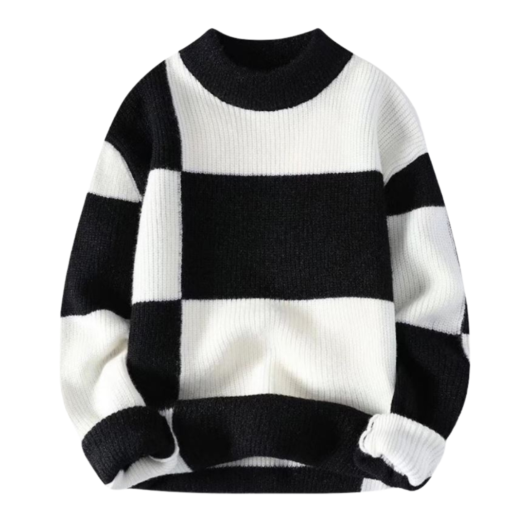 Pull Géométrique en Laine