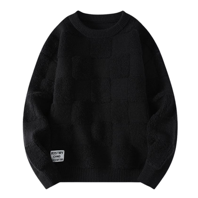 Pull Unique à Motif Damier