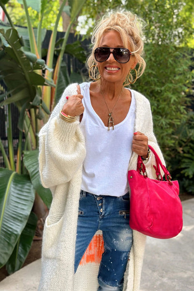 Lisa | Oversized Knitted Long Cardigan