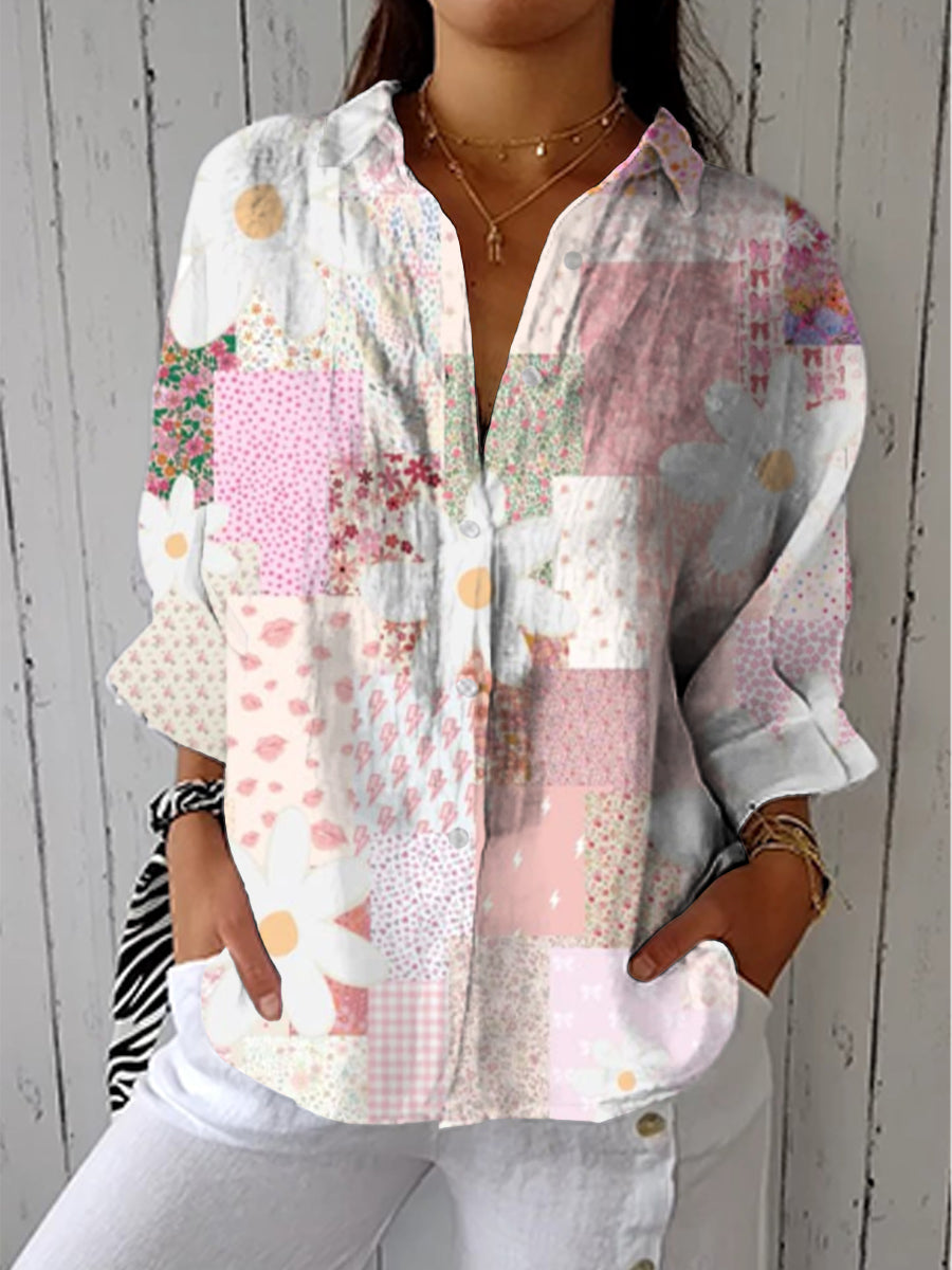 Fanny | Blouse Patchwork Marguerite
