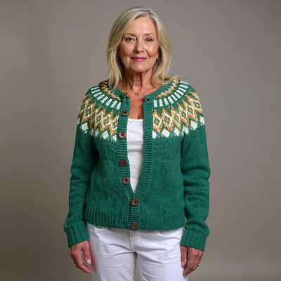 Natalia | Veste en tricot vintage islandaise