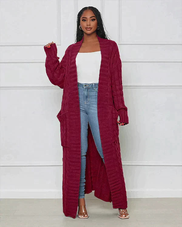 Theodora | V-Neck Long Casual Cardigan