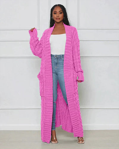 Theodora | V-Neck Long Casual Cardigan