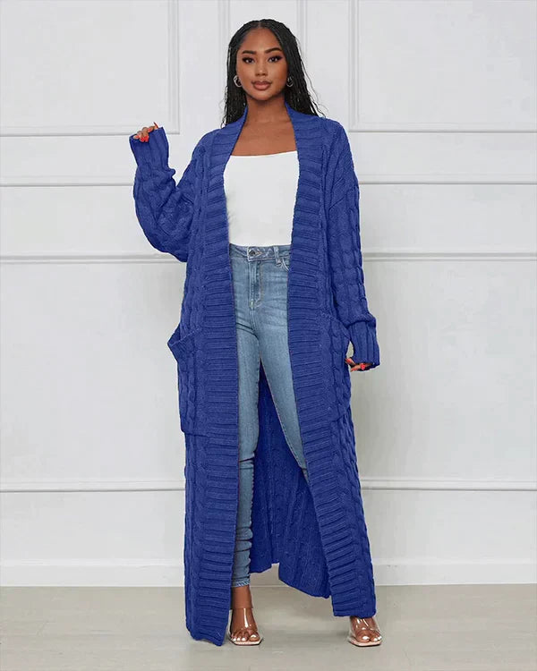 Theodora | V-Neck Long Casual Cardigan