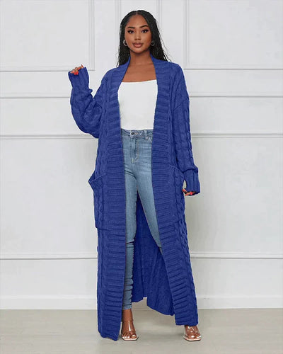 Theodora | V-Neck Long Casual Cardigan